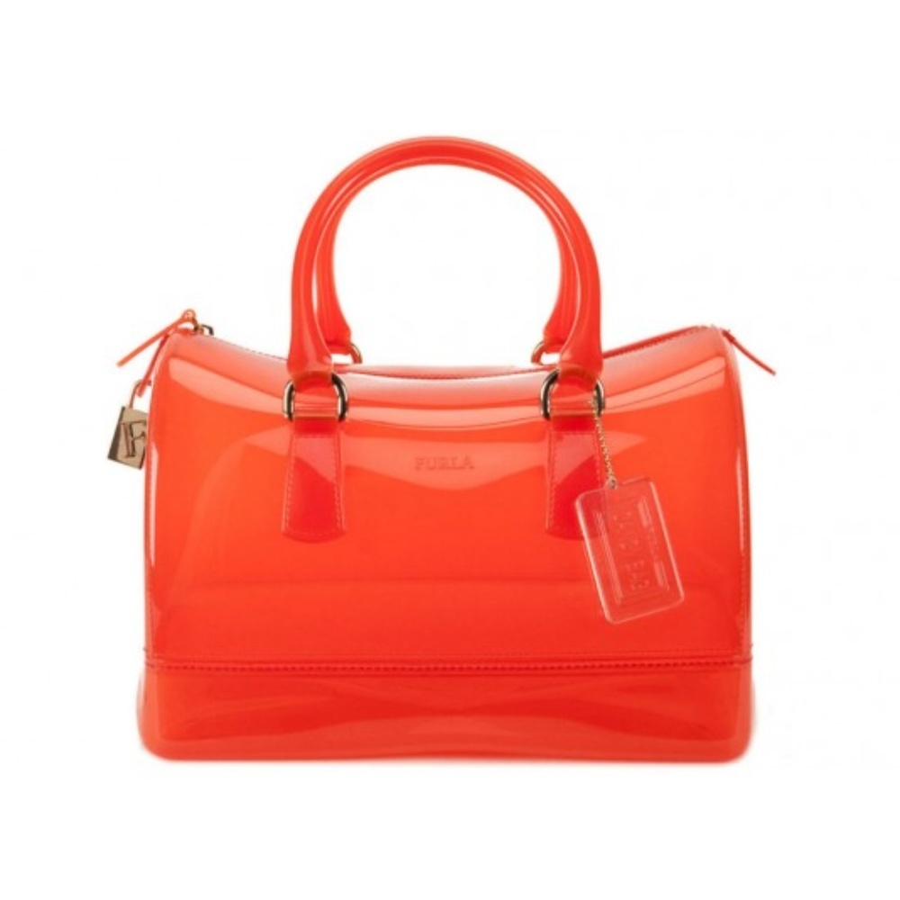 Furla Candy Tote PVC Bag | Papaya - Picture 4 of 8